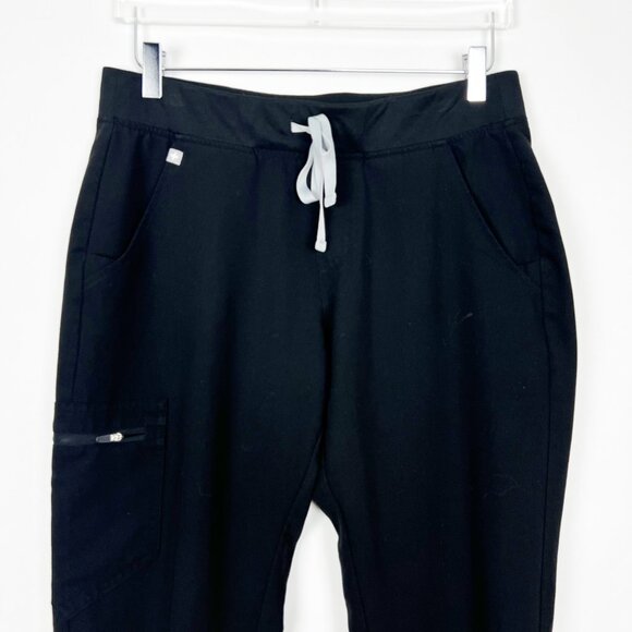 Figs Scrub Pants Women's Medium Black Zamora Jogger Medical Nursing Healthcare - Picture 3 of 16